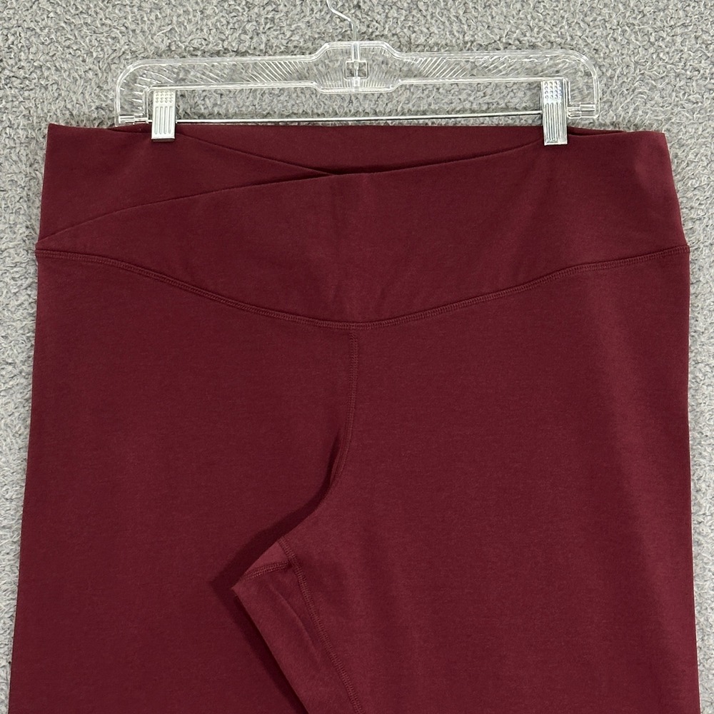 Old Navy Active PowerChill Extra High-Rise Crossover Leggings Burgundy 2X 17014 - Picture 7 of 9